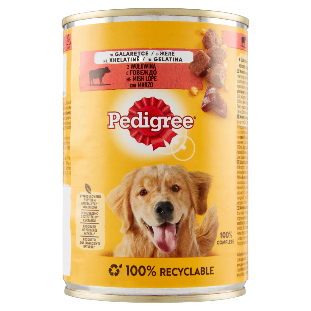 Pedigree Manzo in Gelatina 400g - Cibo Umido per Cani Pedigree Manzo in Gelatina 400g - Cibo Umido per Cani